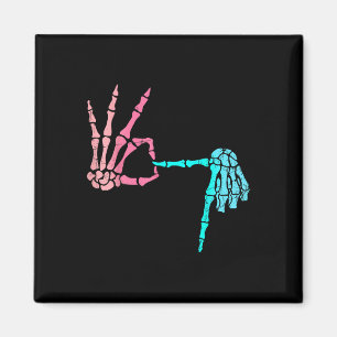 67 Meme Skeleton Drip Ice Cream 67 Baseball Lifest Magnet
