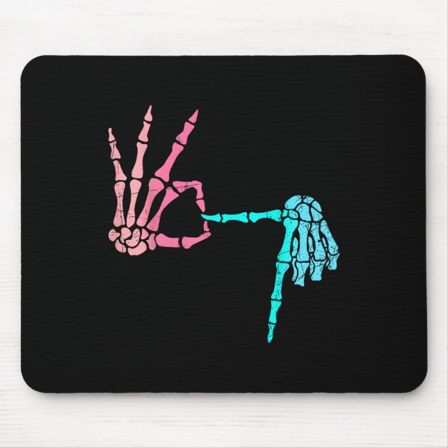 67 Meme Skeleton Drip Ice Cream 67 Baseball Lifest Mouse Pad (Front)