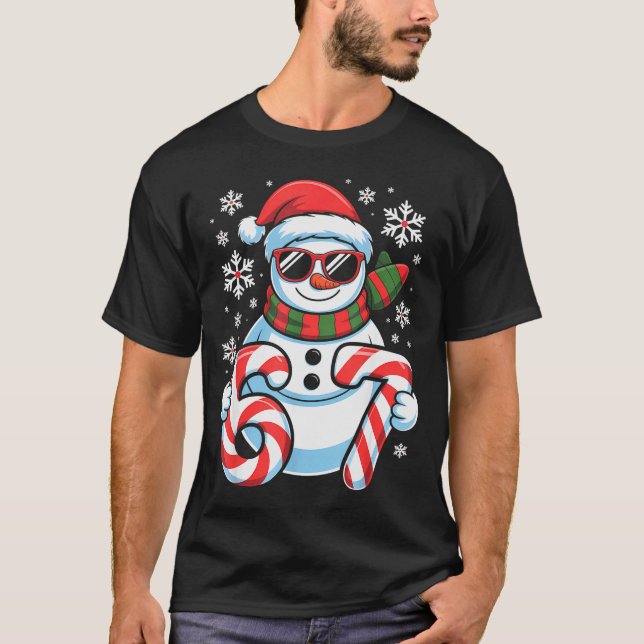 67 Meme Snowman Brainrot Funny Christmas Kids Boys T-Shirt (Front)
