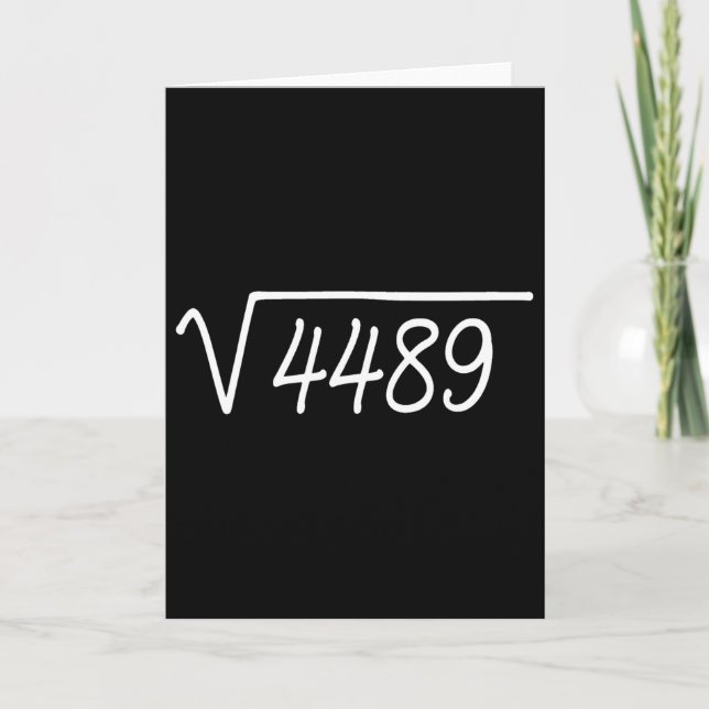 67 Meme Square Root 4489  Card (Front)