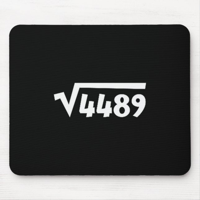 67 Meme Square Root 4489 Six Seven Slang Math Teac Mouse Pad (Front)