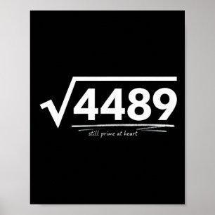 67 Meme Square Root 4489 Slang Birthday Math Teach Poster