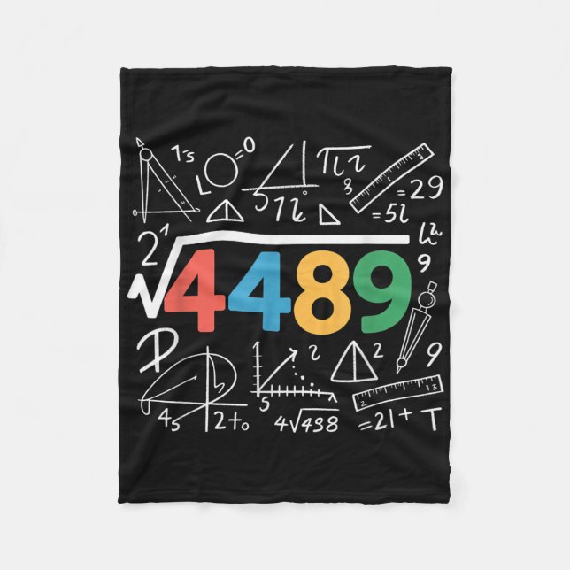 67 Meme Square Root 4489 Slang Six Seven Math Teac Fleece Blanket (Front)
