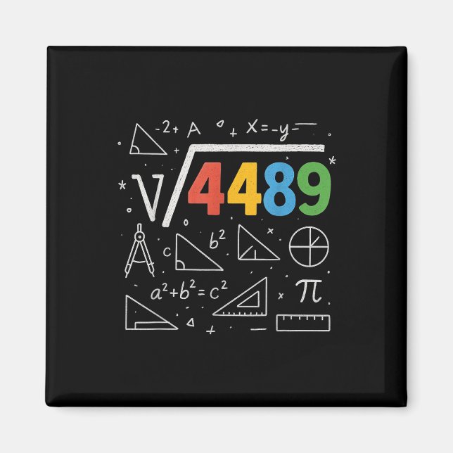 67 Meme Square Root 4489 Slang Six Seven Math Teac Magnet (Front)