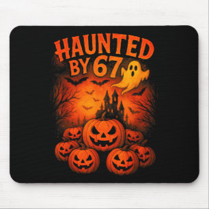 67 Meme Trendy Ghost Halloween Funny Six Seven Gen Mouse Pad