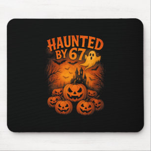 67 Meme Trendy Ghost Halloween Funny Six Seven Gen Mouse Pad