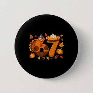 67 Meme Turkey 6-7 Funny Six Seven Thanksgiving Button