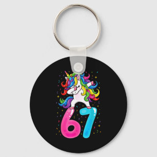 67 Meme Unicorn For Girls Six Seven Gen Alpha Brai Keychain