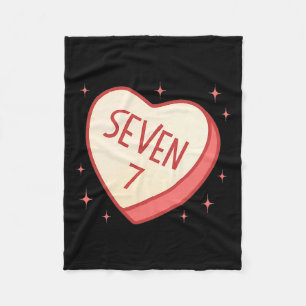 67 Meme Valentines Day Candy Heart Six Seven Match Fleece Blanket