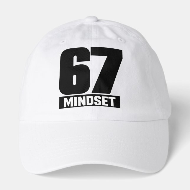 67 MINDSET – Bold Design for a Strong Mentality Hat (Front)