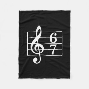 67 Music Meme Slang Musician Kids Funny Music Teac Fleece Blanket