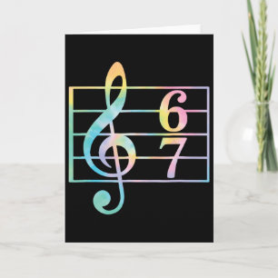 67 Music Meme Slang Six Seven Music Teacher Funny Card