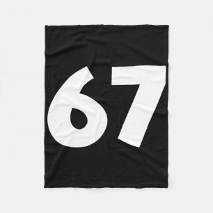 67 Number Funny Six Seven Meme School Teen Kids Ma Fleece Blanket