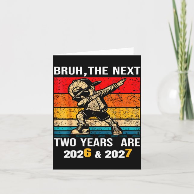 67 Nye 2026 Funny Boys Kids New Years Eve Party 6  Card (Front)