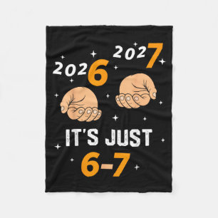 67 Nye 2026 New Years Funny 6 7 Number Six Seven M Fleece Blanket