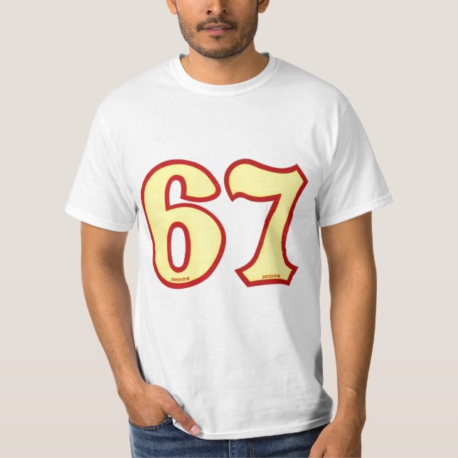 67 old school bmx #s T-Shirt (Front)