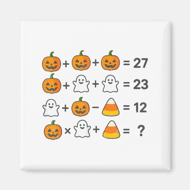 67 Order Operations Math Teacher Halloween Costume Magnet (Front)