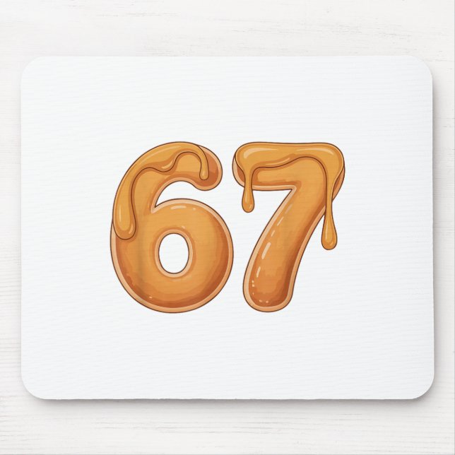 67 Pancake Meme Funny Six Seven Slang  Mouse Pad (Front)