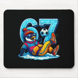 67 Penguin Soccer Funny Winter Meme Gift Mouse Pad
