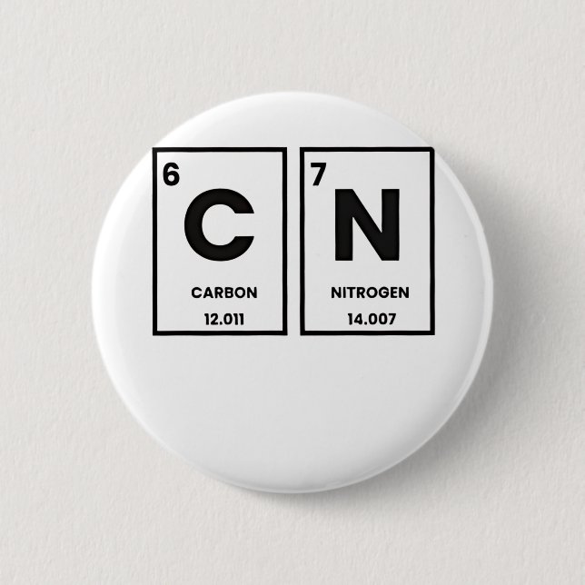67 Periodic Table Element Chemistry Mason Meme  Button (Front)