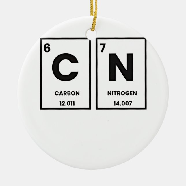 67 Periodic Table Element Chemistry Mason Meme  Ceramic Ornament (Front)