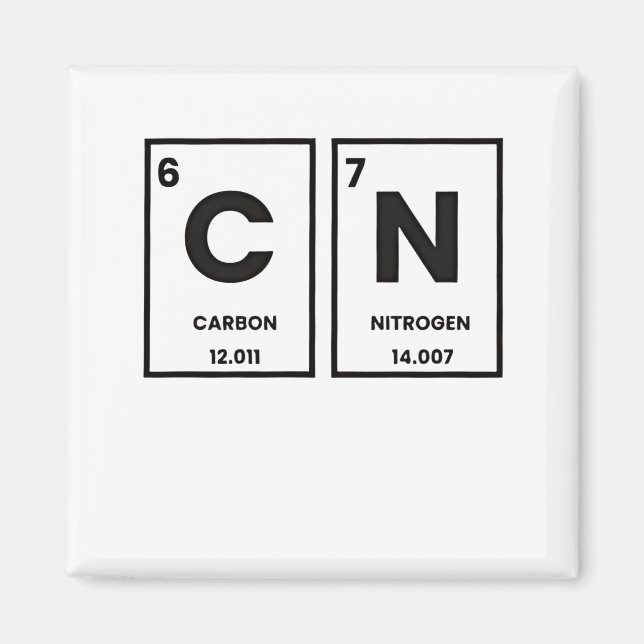 67 Periodic Table Element Chemistry Mason Meme  Magnet (Front)