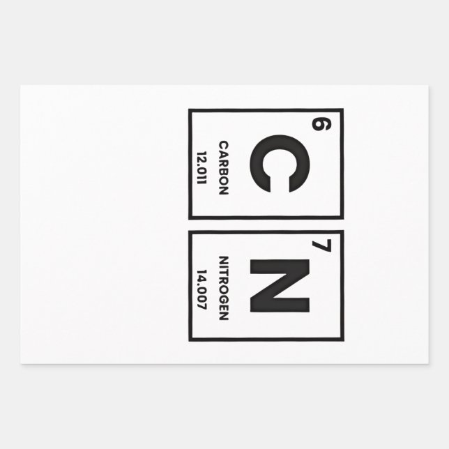 67 Periodic Table Element Chemistry Mason Meme  Wrapping Paper Sheets (Front)