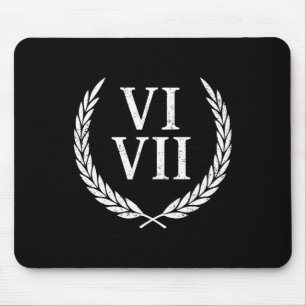 67 Roman Numerals Meme History Teacher Vintage Fun Mouse Pad