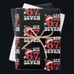 67 Santa Hat Christmas Six Seven Funny Sayings Wrapping Paper Sheets<br><div class="desc">67 Santa Hat Christmas Six Seven Funny Sayings</div>
