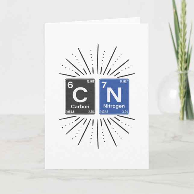 67 Science Meme Humor Chemistry Nerd Periodic Tabl Card (Front)