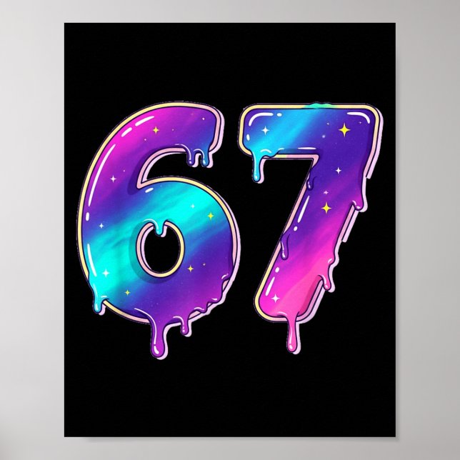 67 Shirt, 67 Meme Baseball Lifestyle 101 Apparel Y Poster (Front)