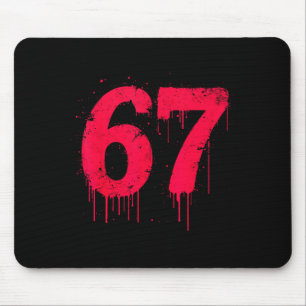 67 Shirt, 67 Meme Six Seven Men Teen Kids Funny  Mouse Pad