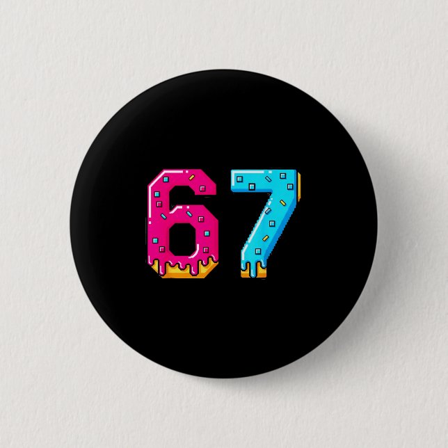 67 Shirt Baseball Life Style 101 Apparel Youth Dri Button (Front)