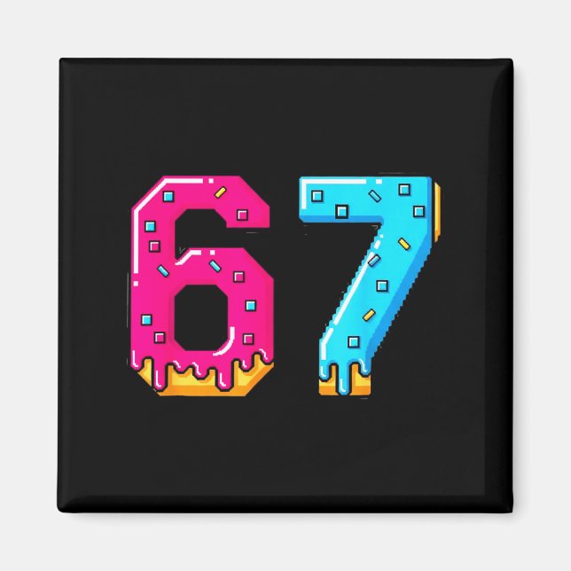 67 Shirt Baseball Life Style 101 Apparel Youth Dri Magnet (Front)