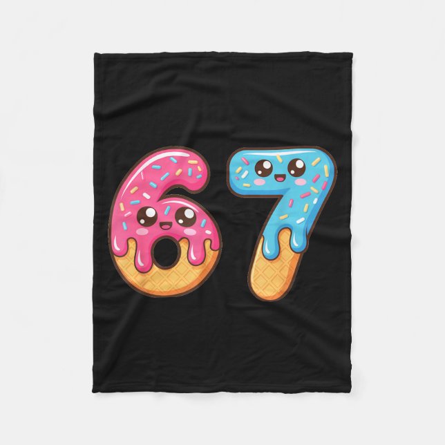 67 Shirt Baseball Lifestyle 101 Apparel Youth Drip Fleece Blanket (Front)