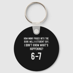 67 Shirt For Teachers 67 Meme English Teacher Six Keychain