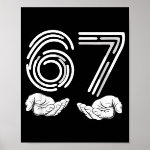 67 Shirt, Funny Shirts 67 Kid Meme Six Seven Graph Poster