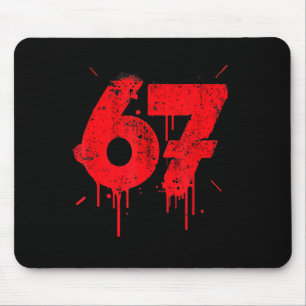 67 Shirt, Funny Shirts 67 Meme Six Seven Men Teen  Mouse Pad