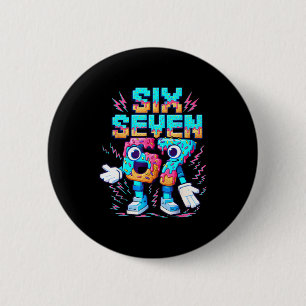 67 Six Seven 6-7 - Funny Italian Brainrot Ice Crea Button