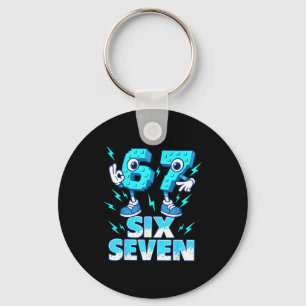 67 Six Seven 6-7 - Funny Italian Brainrot Kids Gam Keychain