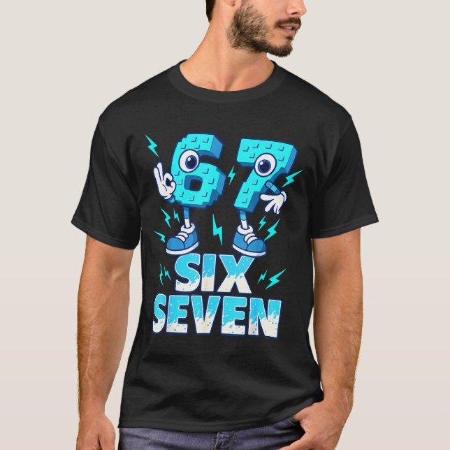 67 Six Seven 6-7 - Funny Italian Brainrot Kids Gam T-Shirt (Front)