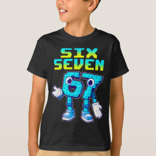 67 Six Seven 6-7 Funny Italian Brainrot Kids Gamin T-Shirt