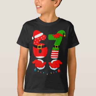 67 Six Seven 6 7 Meme Custome Couple Christmas Mat T-Shirt