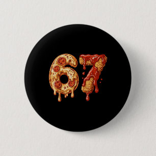 67 Six Seven 6-7 Pizza & Chicken Nugget - Kids Bra Button