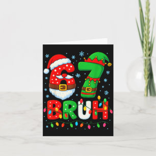 67 Six Seven Bruh 6 7 Meme Funny Christmas Boys Sa Card