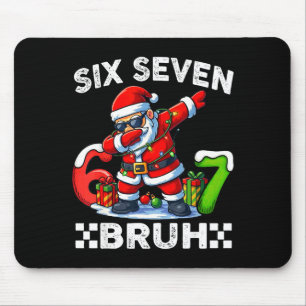 67 Six Seven Bruh Funny Christmas 6 7 Meme Men Wom Mouse Pad