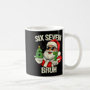 67 Six Seven Bruh Funny Santa Christmas 67 Meme Xm Coffee Mug