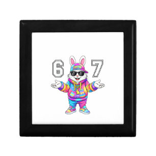 67 Six Seven Bunny Tie Dye Easter Day 67 Meme Men  Gift Box