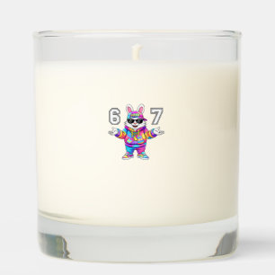 67 Six Seven Bunny Tie Dye Easter Day 67 Meme Men Scented Candle