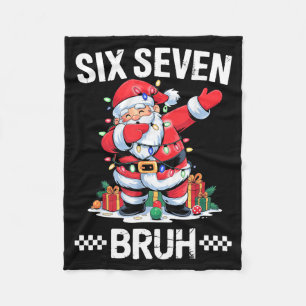 67 Six Seven Burh Christmas 6 7 Meme Fleece Blanket